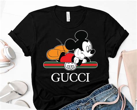 disney x gucci t-shirt|mickey mouse wearing gucci.